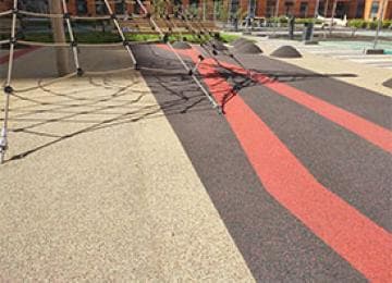 Цветное покрытие из каучуковой крошки Safetyplay TPV